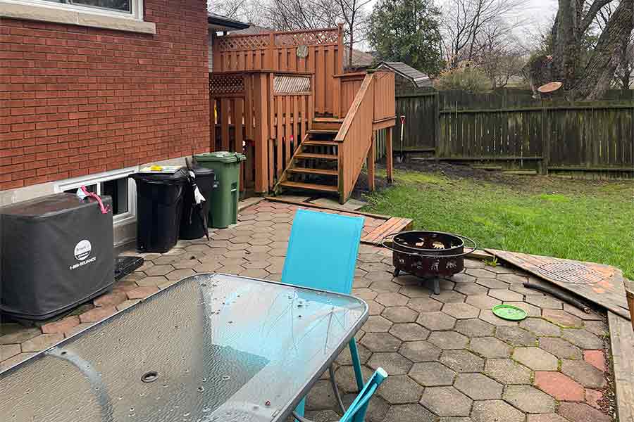 Toronto Backyard Patio 1 : Before