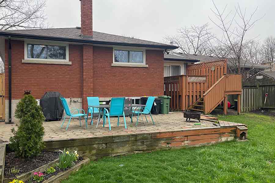 Toronto Backyard Patio 2 : Before