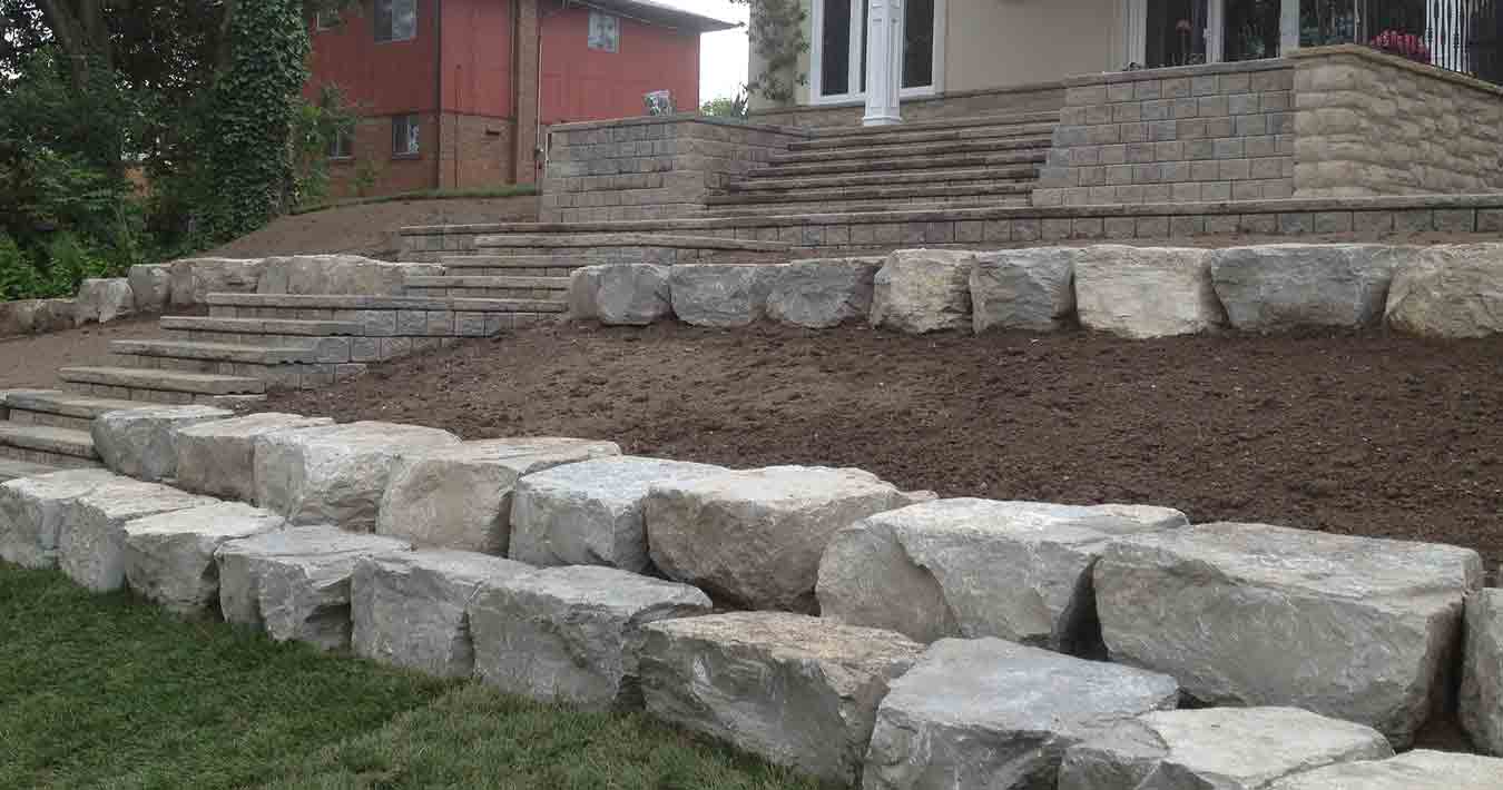 Stone Retaining Wall Installation Service in the GTA