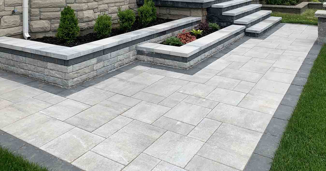 Image of an Interlock and Stone Walkway Installation in the GTA