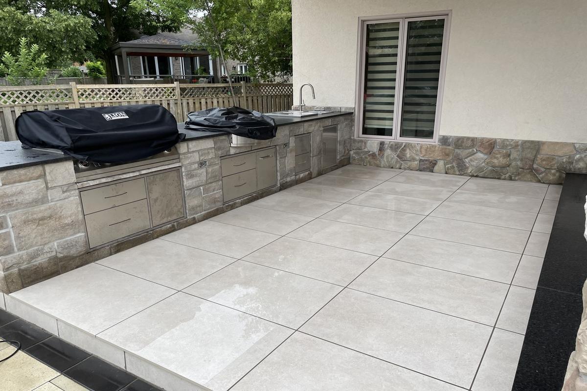 Flagstone Installation Near Georgetown