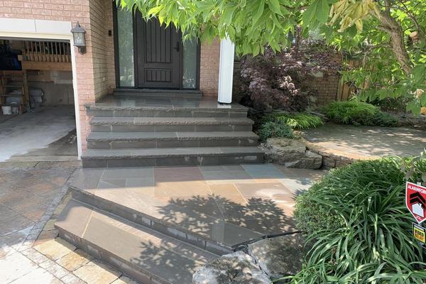 Image of Flagstone Natural Stone Installation 26