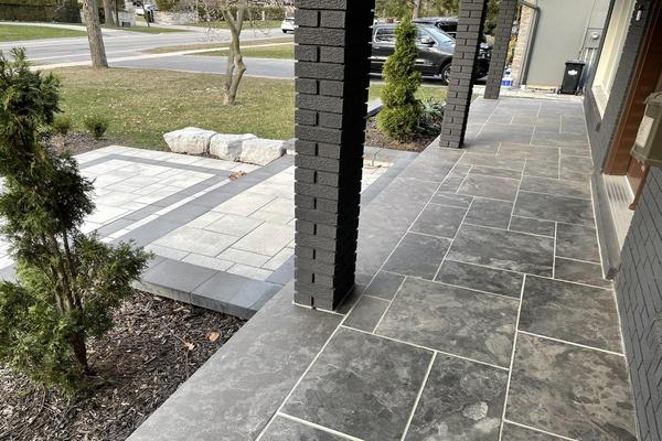 Image of Flagstone Natural Stone Installation 42