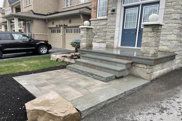 Image of Flagstone Natural Stone Installation 43