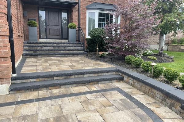 Image of Stone Front Entrance Installation 57