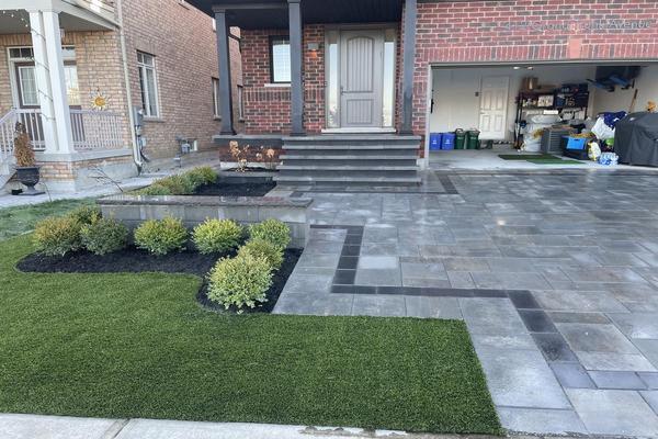 Image of Stone Front Entrance Installation 61