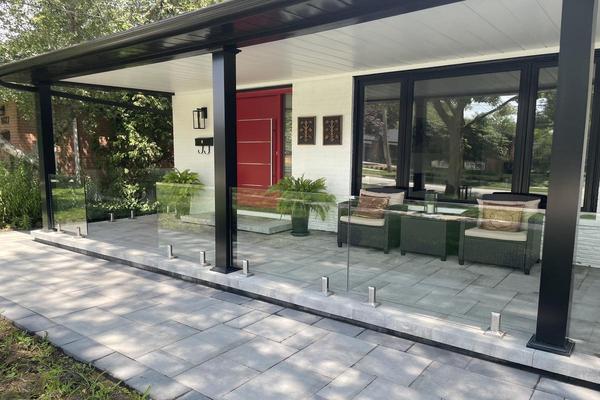 Image of Stone Front Entrance Installation 79