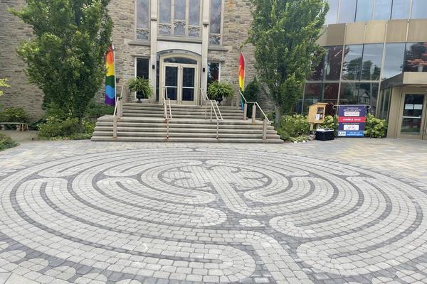 Image of Stone Front Entrance Installation 80