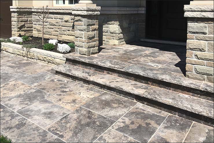 Mississauga Custom Stone Walkway Installation