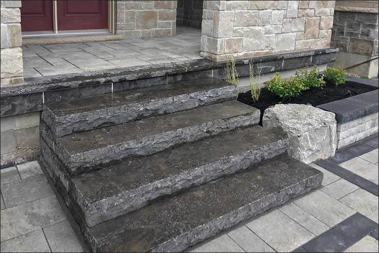 Custom Stone Walkway Installation Oakville