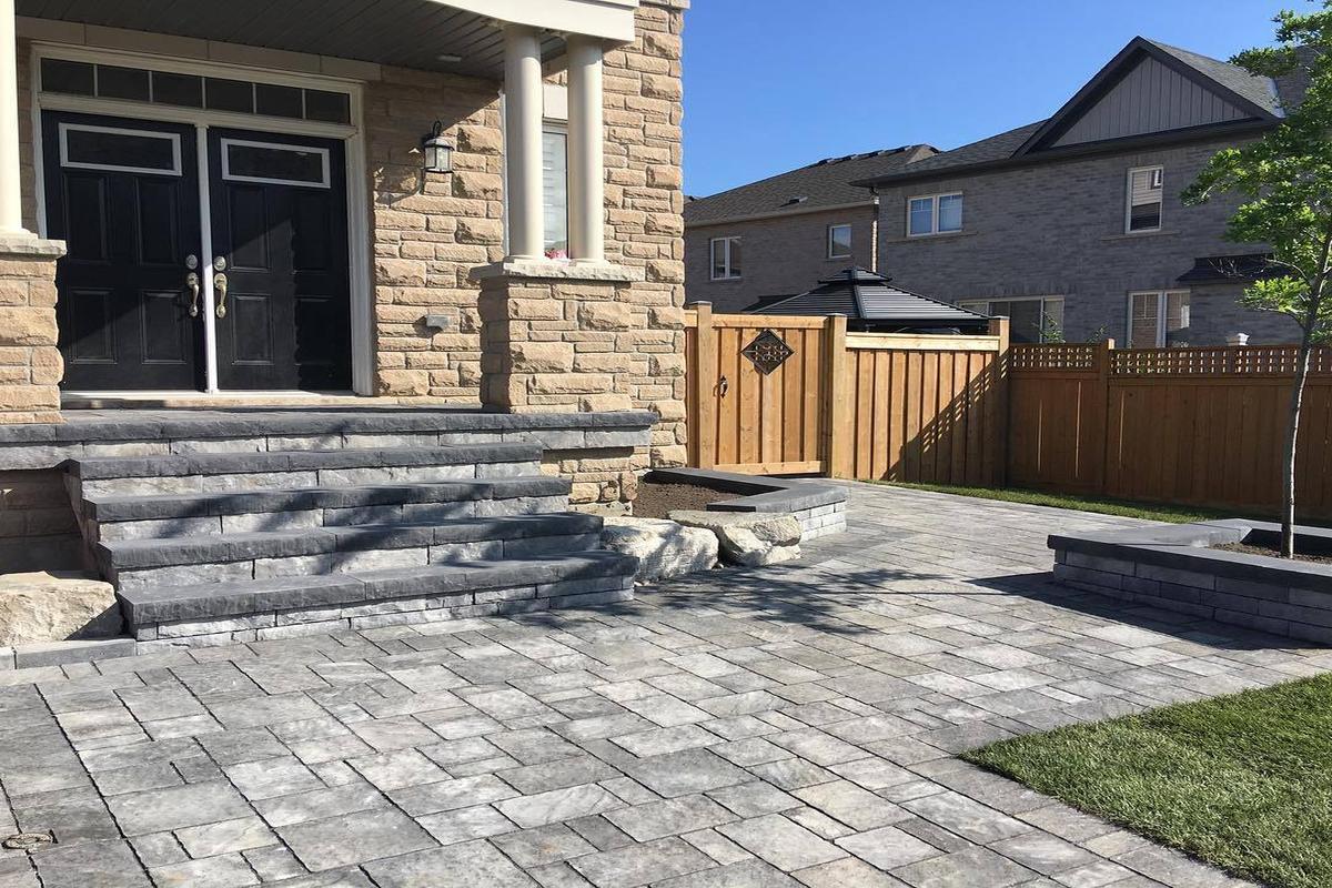 Custom Stone Walkways in Markham